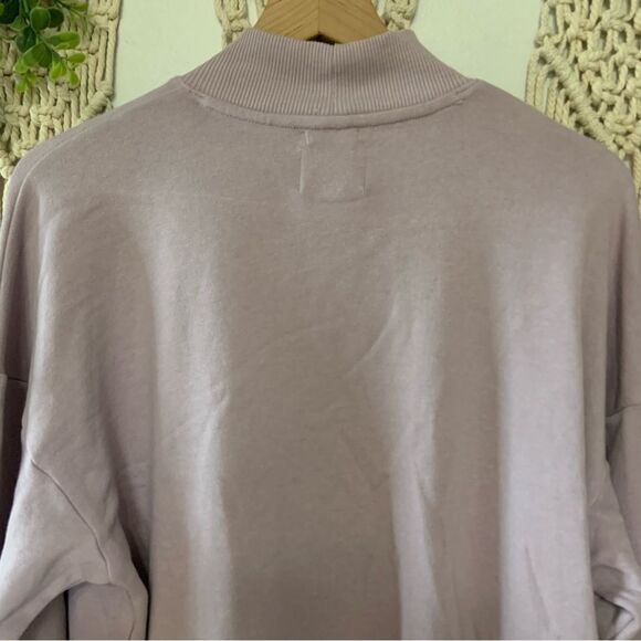 AMERICAN EAGLE Ahh-Mazingly Soft Oversized Mock Neck Sweatshirt Purple Small - Picture 10 of 10